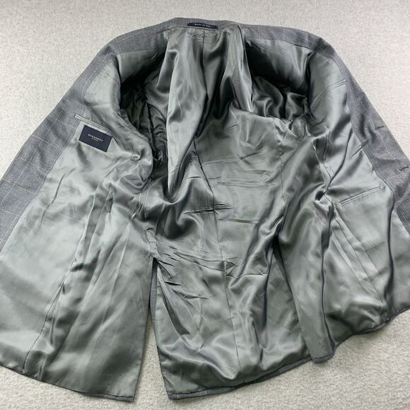 Burberry London Blazer Coat Mens 40 Long T Model Bond Street Silk Wool Blend - Picture 15 of 16